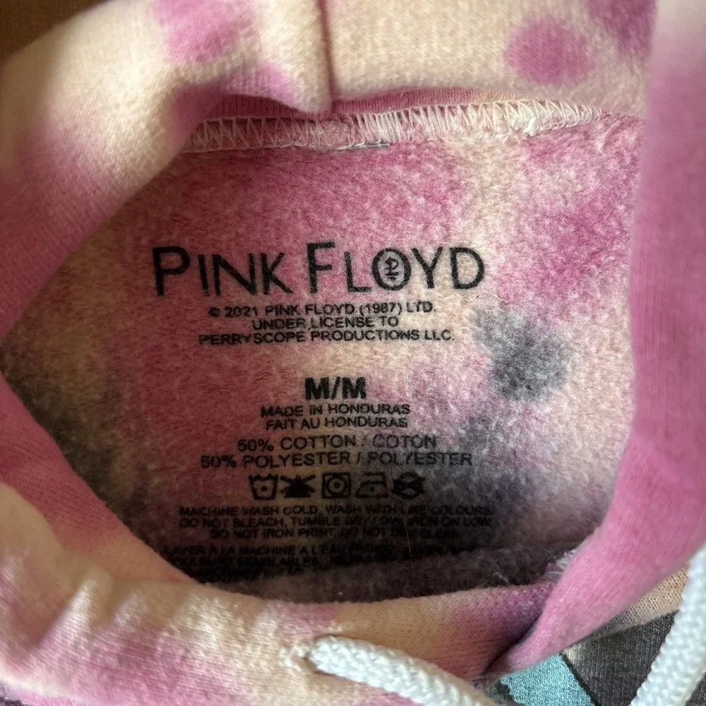 UrbanOutfitters Pink Floyd 1973 World Tour TieDye Hoodie Men's M Dark Side Retro